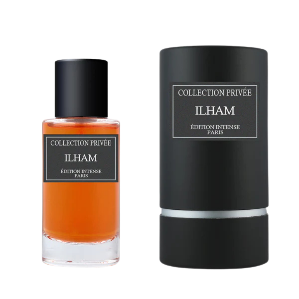 Collection Privée Ilham 50ml Edition Intense Paris Eau de Parfum bottle and packaging.