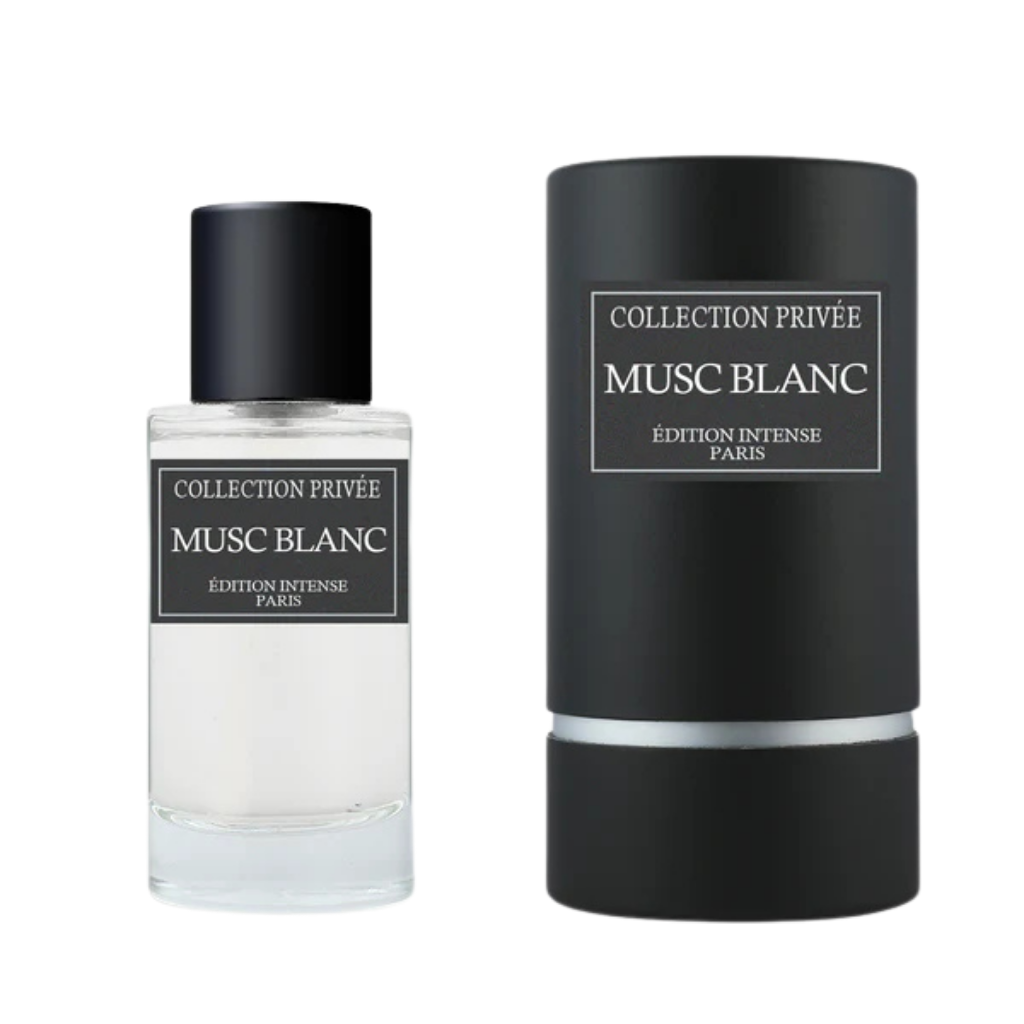 Collection Privée Musc Blanc 50ml - Edition Intense Paris Eau de Parfum bottle and packaging.