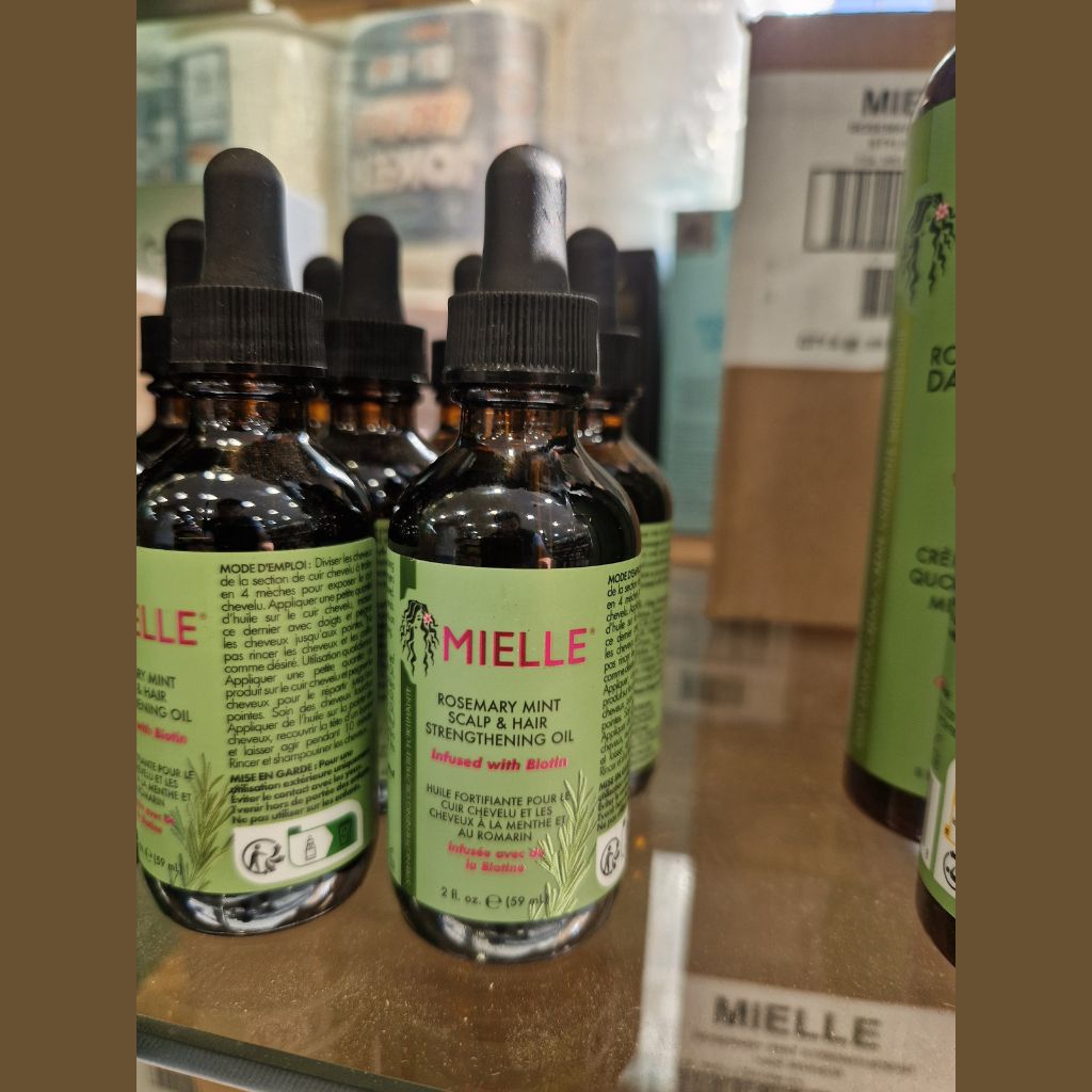 Huile Fortifiante Mielle Menthe & Romarin – Cheveux & Cuir Chevelu 59ml