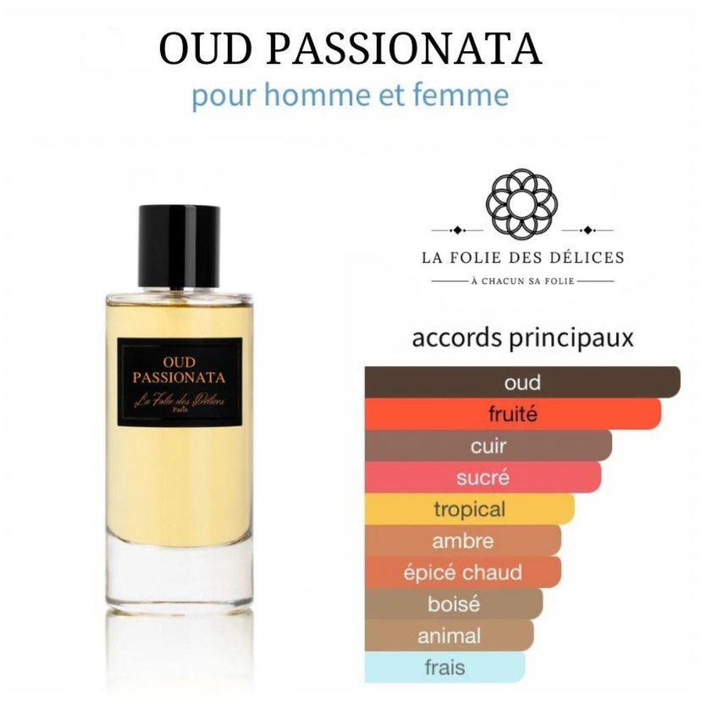 Oud Passionata La Folie Des Délices - 50ml Extrait de Parfum - flacon de parfum
