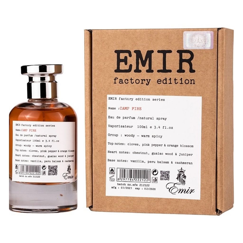 Emir Camp Fire Factory Edition 100ml Eau de Parfum | Tropiway