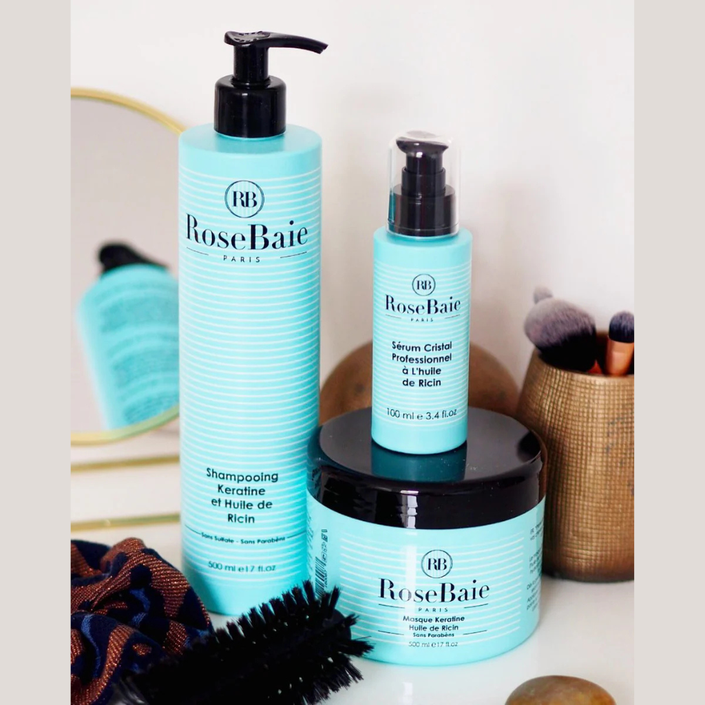 Keratine Huile De Ricin Pack - Rose Baie Paris