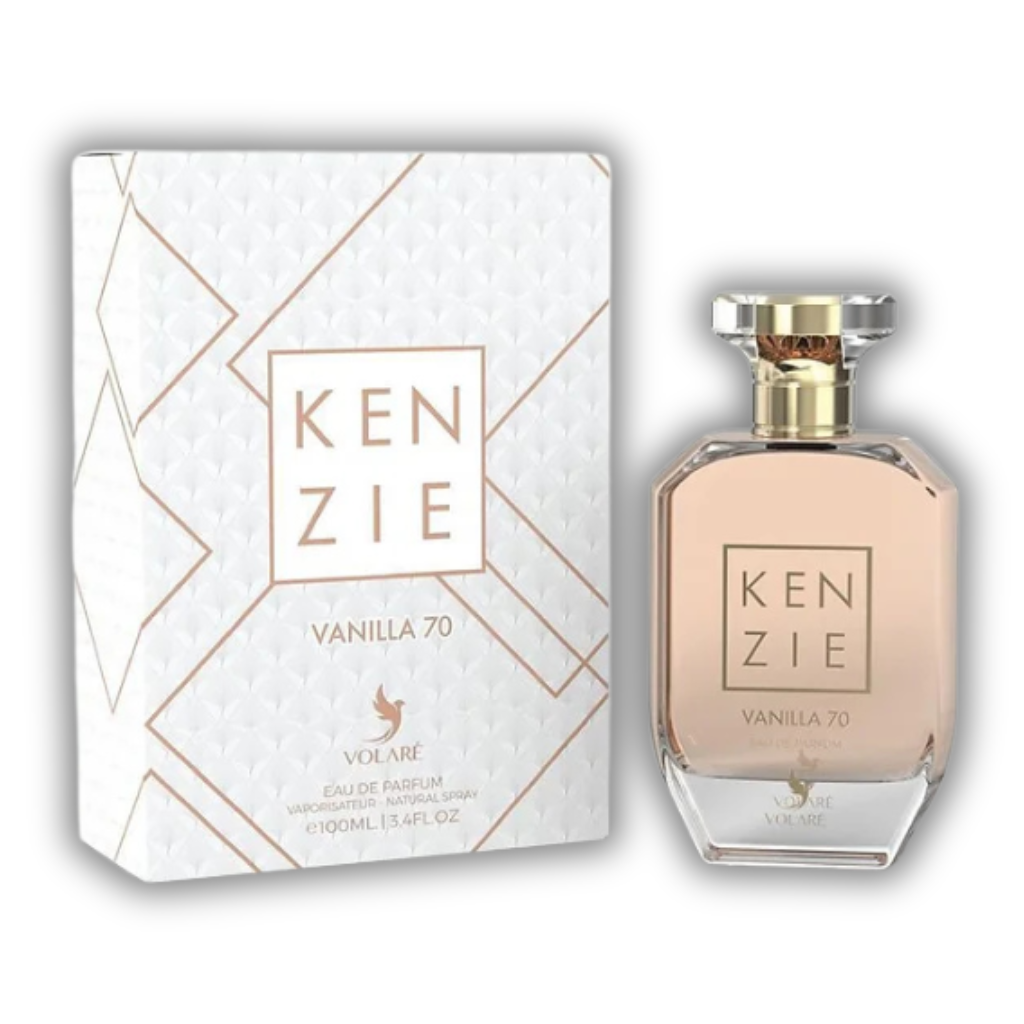 Kenzie Vanilla 70 Volaré 100ml Eau de Parfum bottle with elegant packaging.