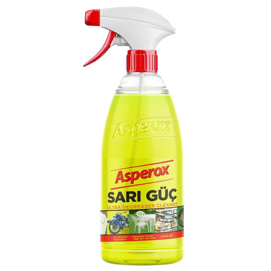 Spray dégraissant Asperox Sarı Güç – Nettoyant ultra dégraissant – 1 Litre