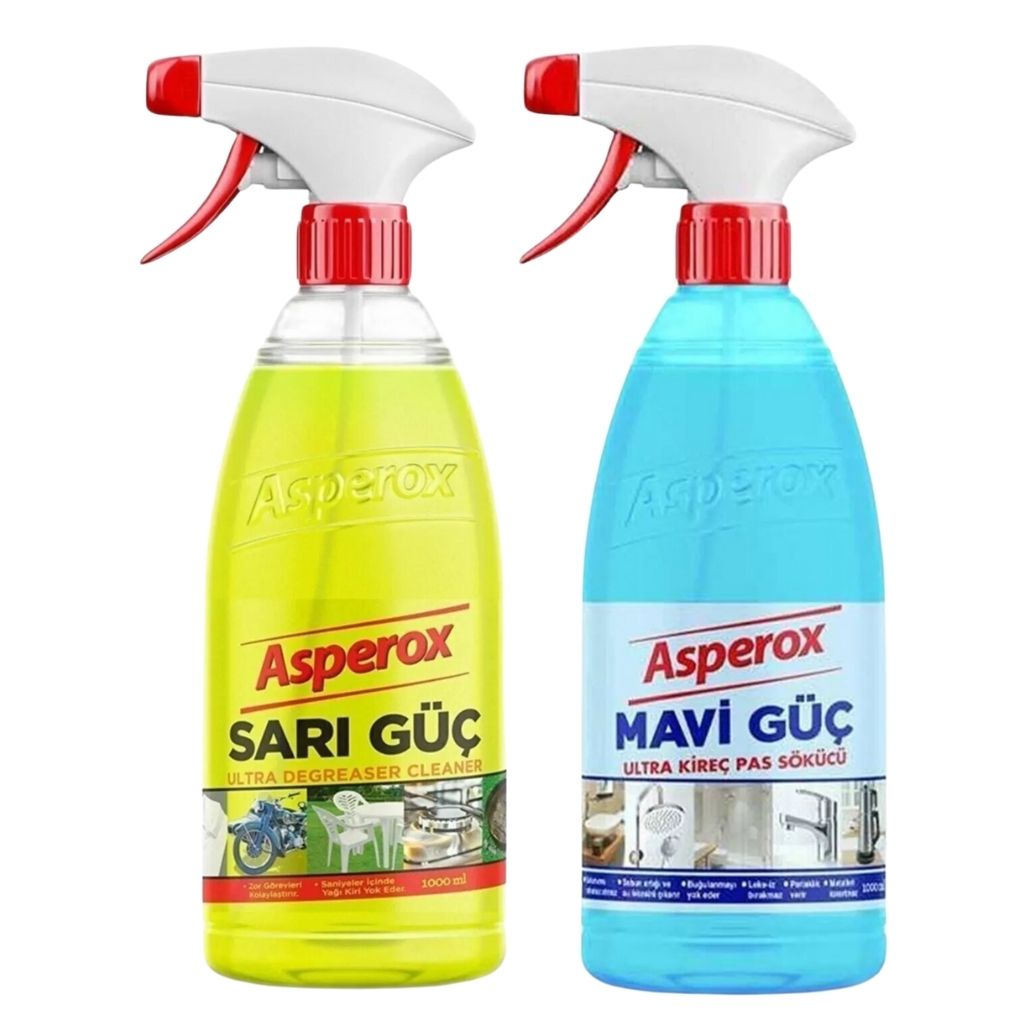 Spray dégraissant Asperox Sarı Güç – Nettoyant ultra dégraissant – 1 Litre