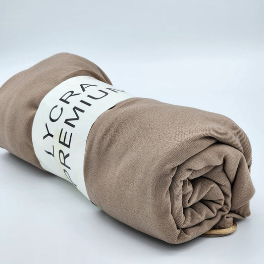 Écharpe Hijab Jersey Premium Beige Liseré