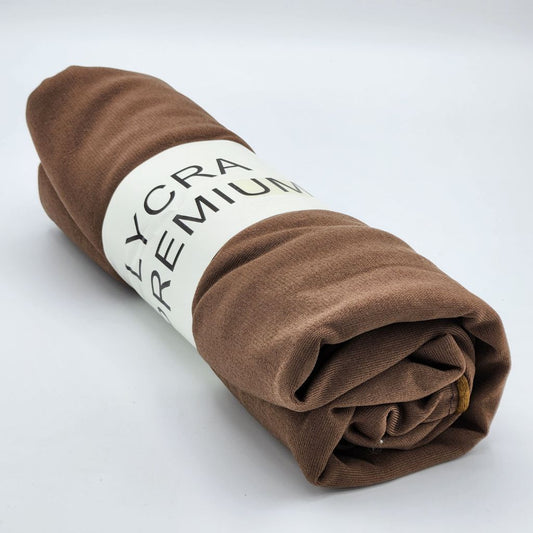 Écharpe Hijab Jersey Premium Marron Liseré