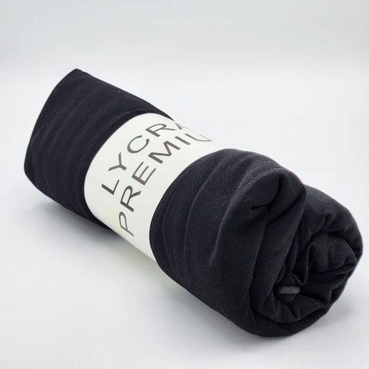 Écharpe Hijab Jersey Premium Noir Liseré