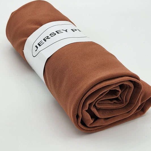 Écharpe Hijab Jersey Orange Brique Premium