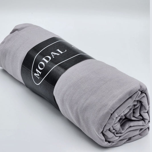 Écharpe Hijab Modal Gris Perle Premium