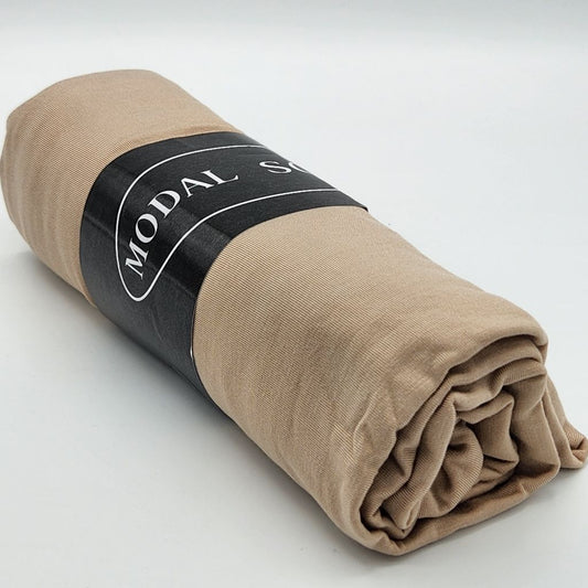 Écharpe Hijab Modal Beige Premium