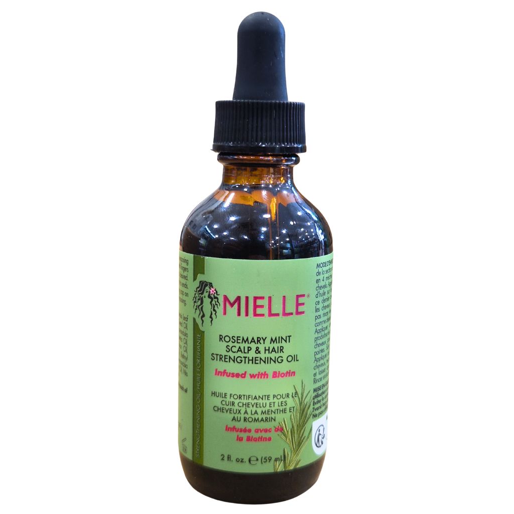 Huile Fortifiante Mielle Menthe & Romarin – Cheveux & Cuir Chevelu 59ml