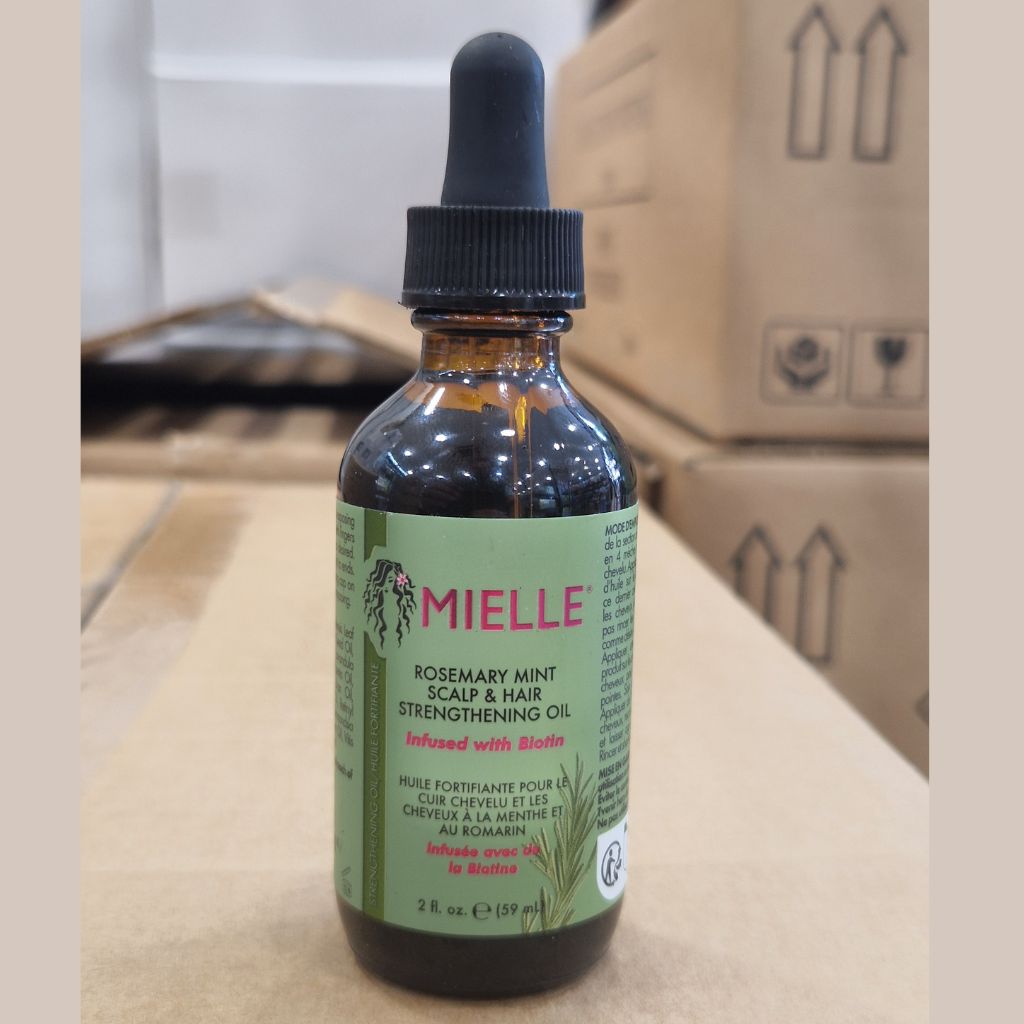 Huile Fortifiante Mielle Menthe & Romarin – Cheveux & Cuir Chevelu 59ml