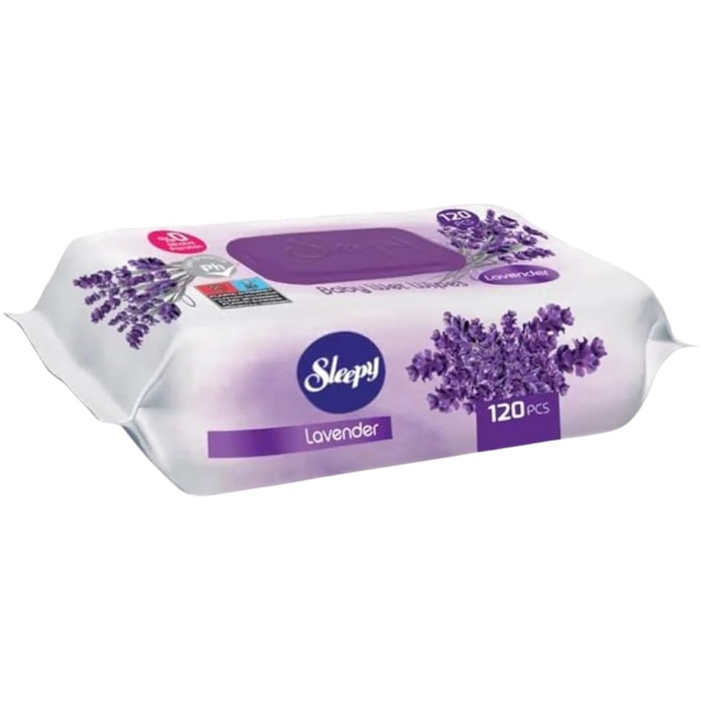 Lingettes  Humides Sleepy Lavande  – 120 Pièces