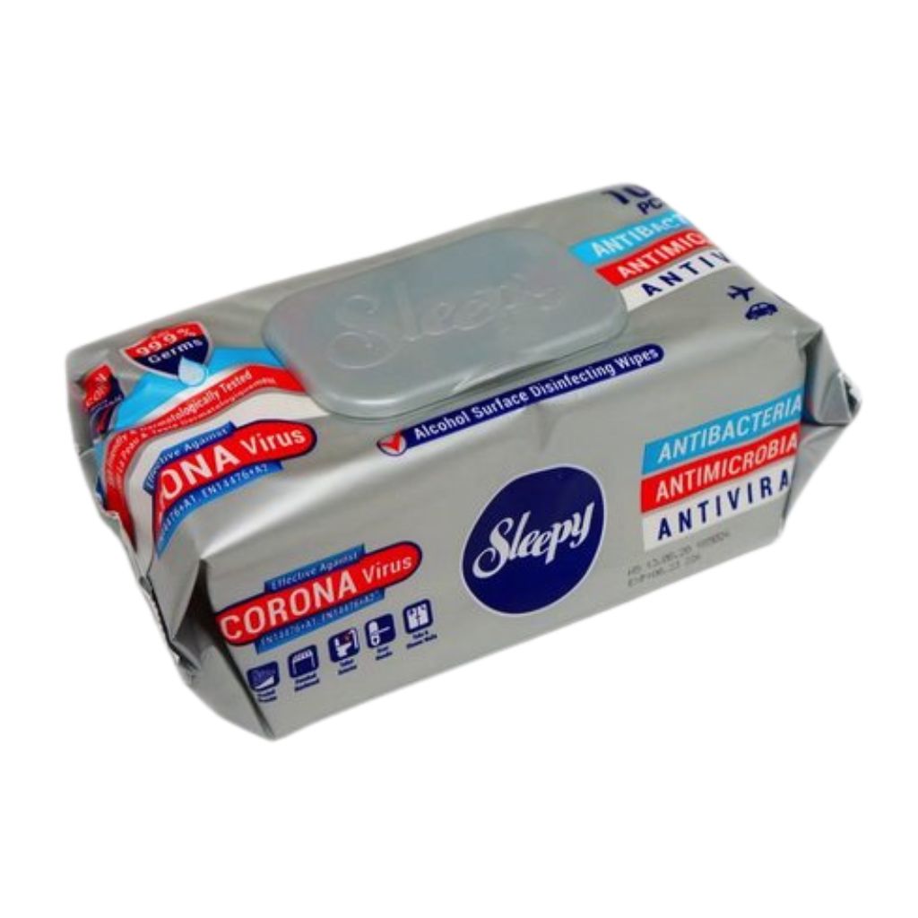 Lingettes Sleepy Multisurface Antibactériennes – 100 pcs