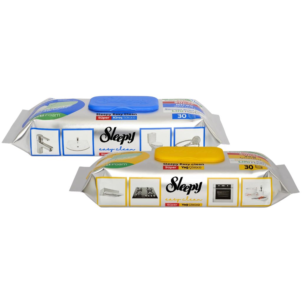 Lingettes Sleepy Super Anti-Calcaire Fibreuses – 30 pcs