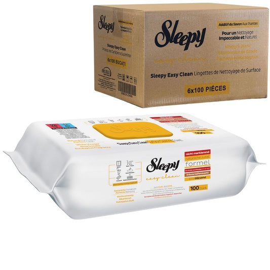 Lot 6×100 Lingettes Nettoyantes Sleepy Easy Clean