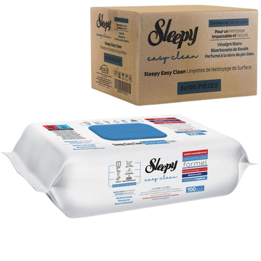 Lot 6×100 Lingettes Sleepy Easy Clean Sève de Pin Bleu