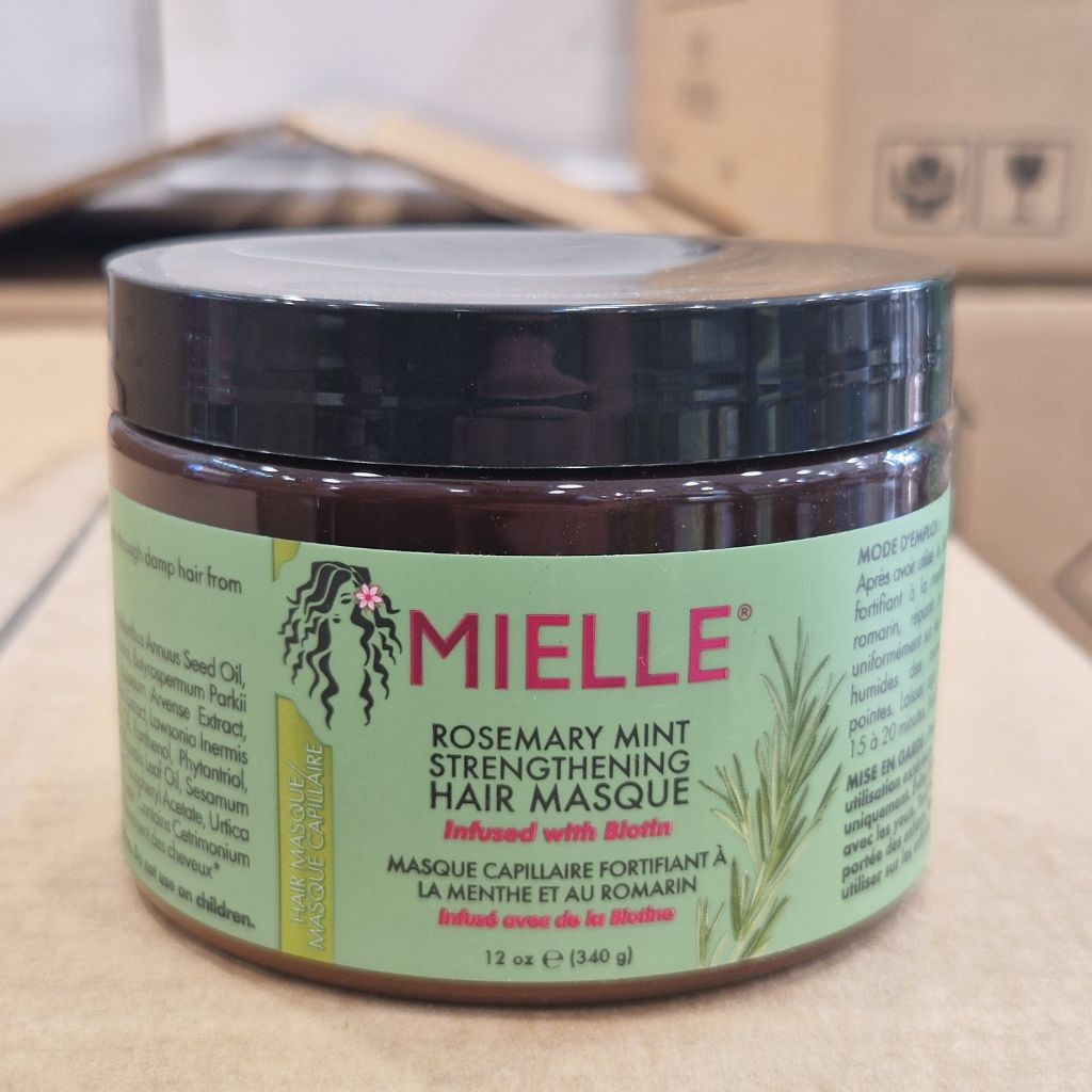 Masque Cheveux Fortifiant Menthe & Romarin – 340g Mielle